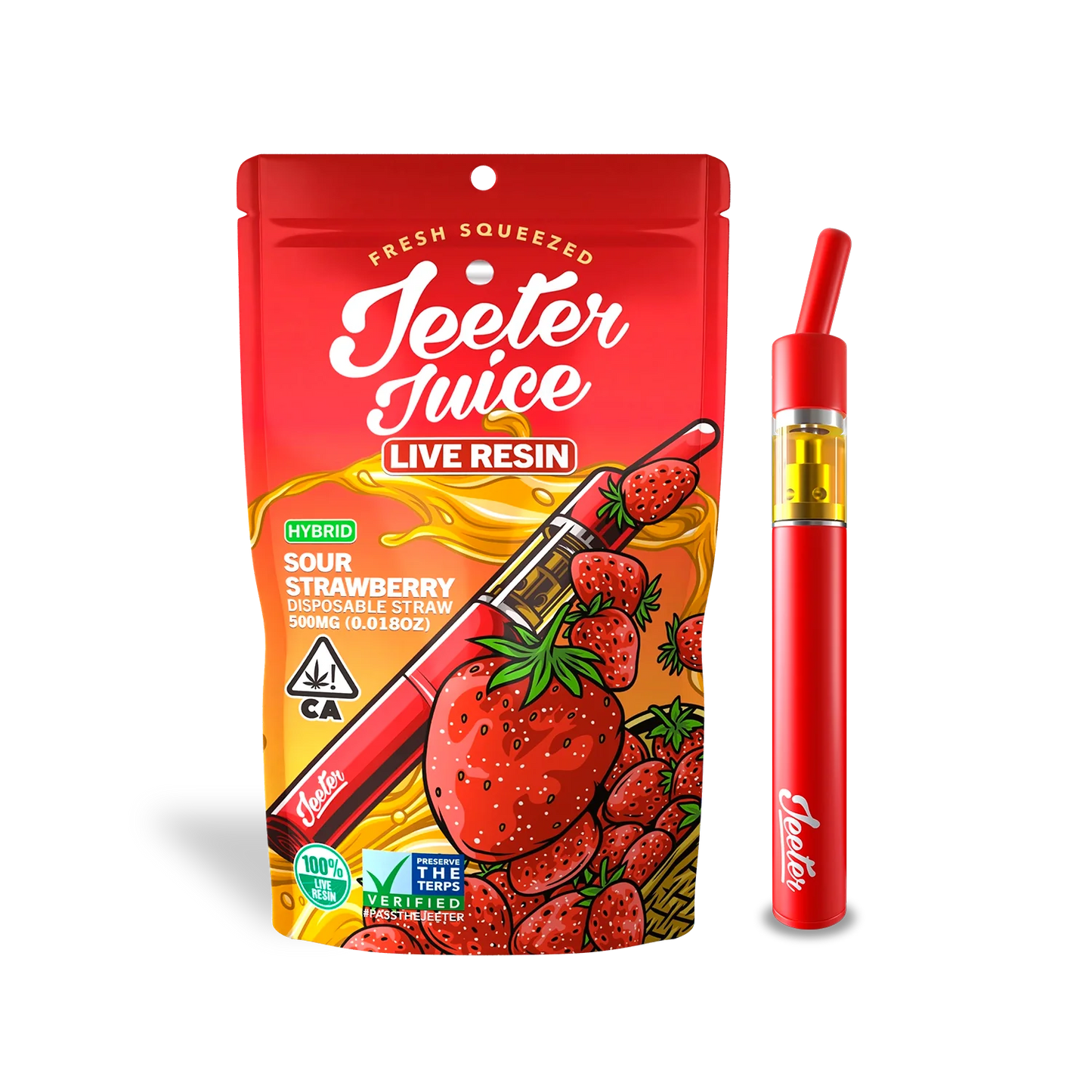 Pod Thc Jeeter Juice • Sour Strawberry -| Híbrido | 92%