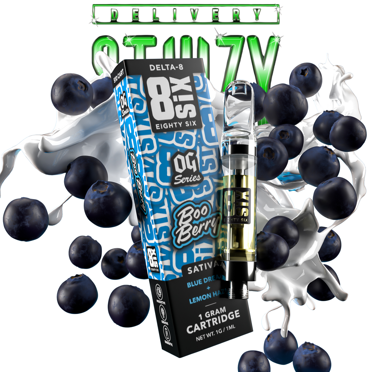 Cartucho Boo Berry Delta-8 (Blue Dream)